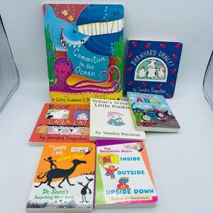 7 Baby Toddle Board Books Sandra Boynton Berenstain Bears Ocean Thomas the Train